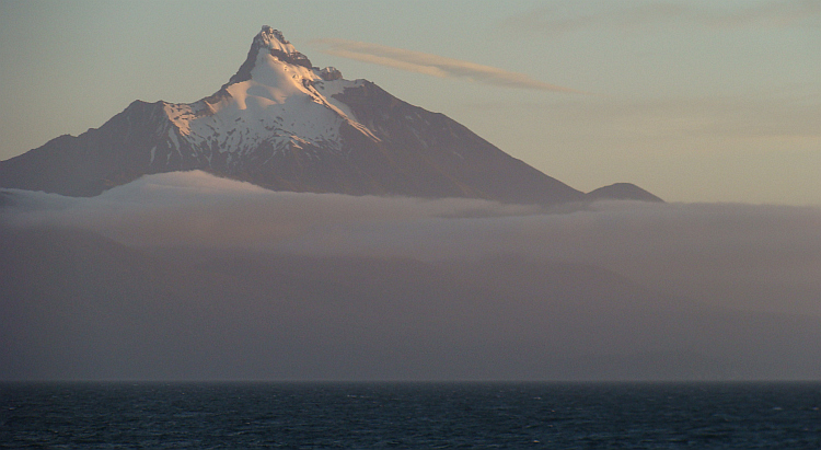 Op de pont van Chiloé naar Chaitén in Patagonië