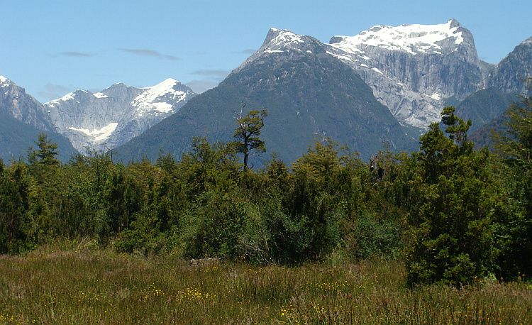 De Carretera Austral tussen Chaitén en Villa Santa Lucia