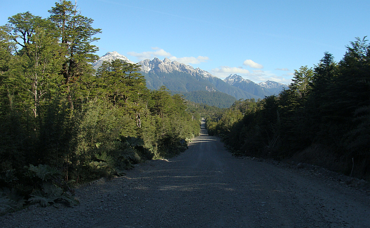 The Carretera Austral between Chaitén and Villa Santa Lucia