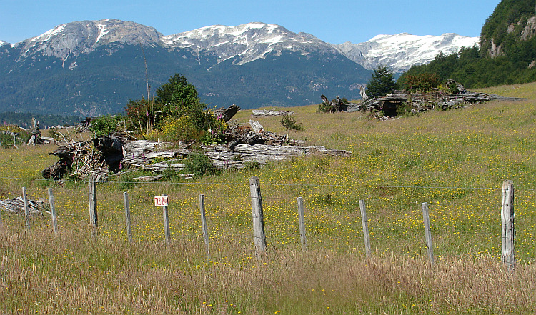 Landschap bij Villa Mañihuales