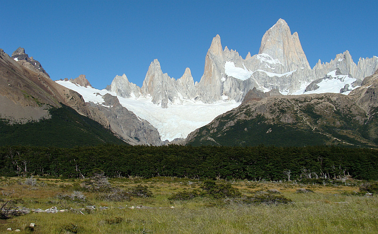 The granite rock towers of the Fitz Roy