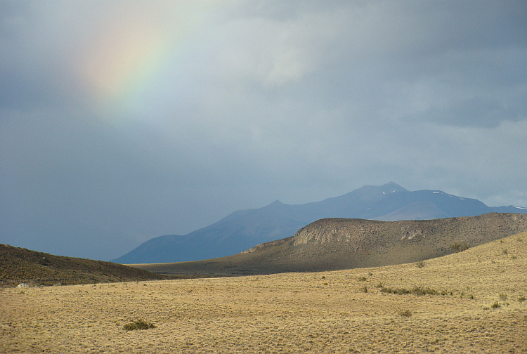 Landscape between El Calafate and the Glaciar Perito Moreno