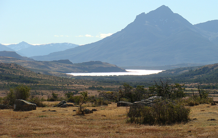 Landschap op weg naar Puerto Natales