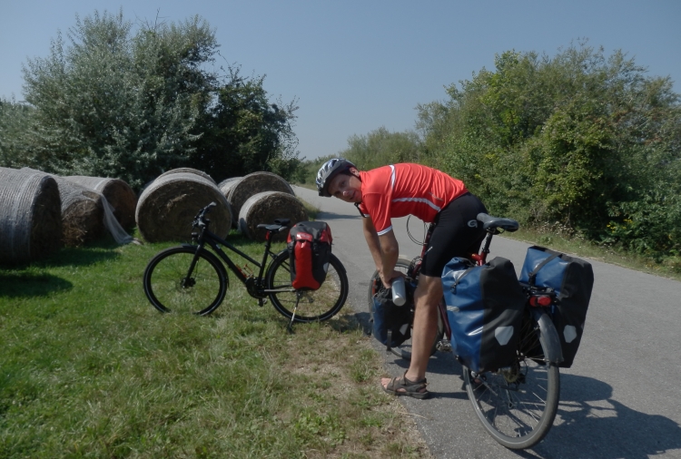 The Lonely Cyclist on the Donauradweg