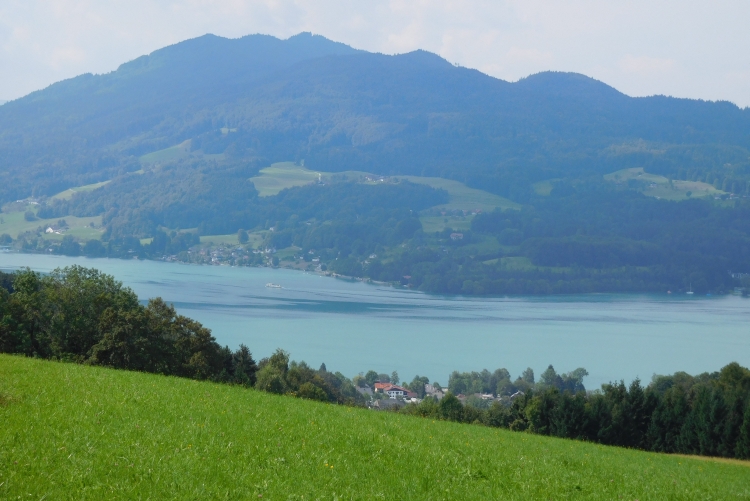 Uitzicht over de Attersee