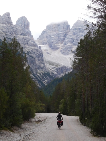 Margarita on the road to Misurina