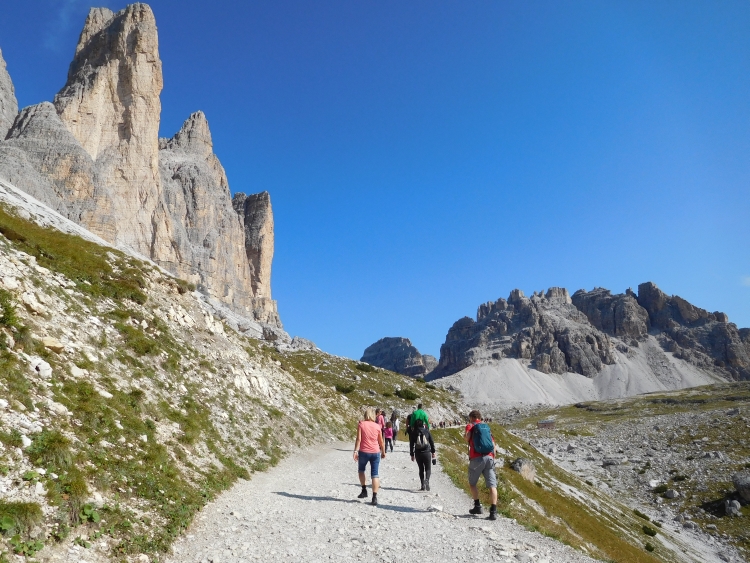 Landschap bij de Rifugio de Auronzo