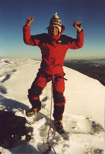 On the top of Huayna Potosí