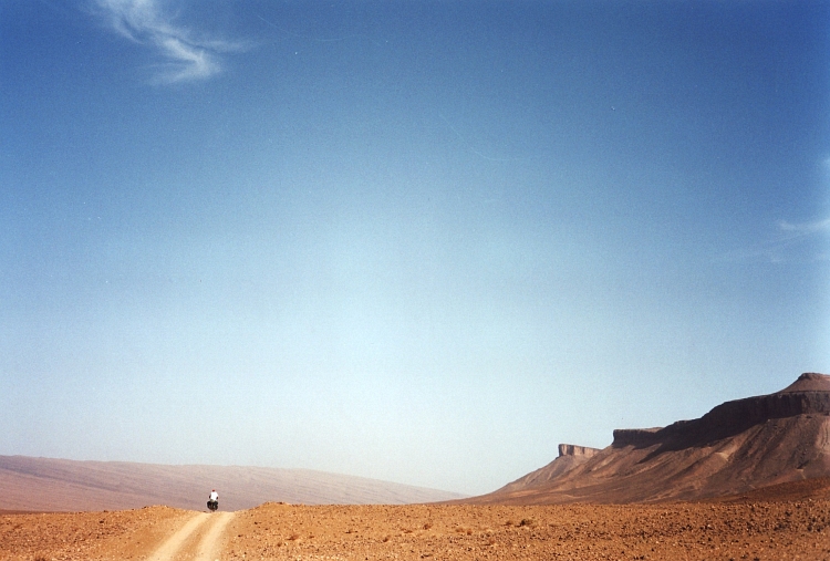 The road from Zagora to Tazzarine