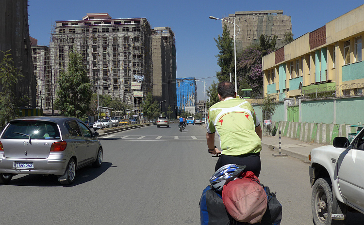 Op weg in Addis Abbeba