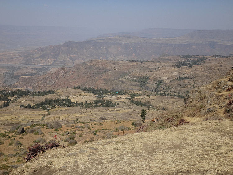 On the rim of the first canyon