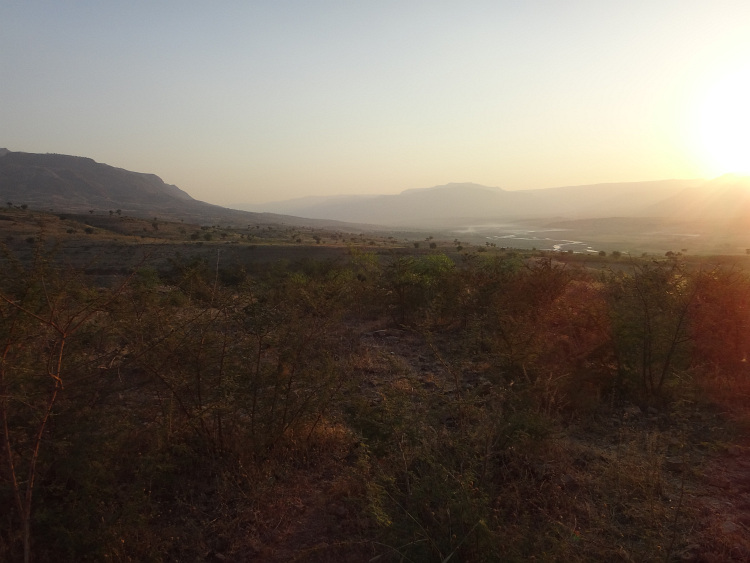 Sunset in the first canyon