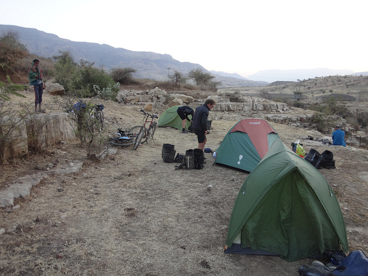 Campsite in the second canyon