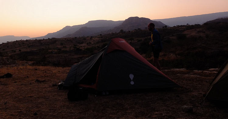 Campsite in the second canyon