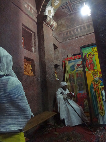 Priest church in Lalibela