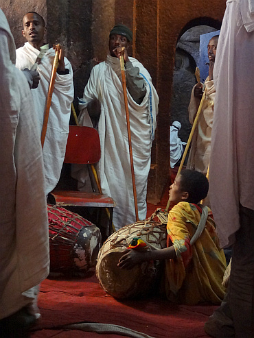 Ceremonie in Lalibela