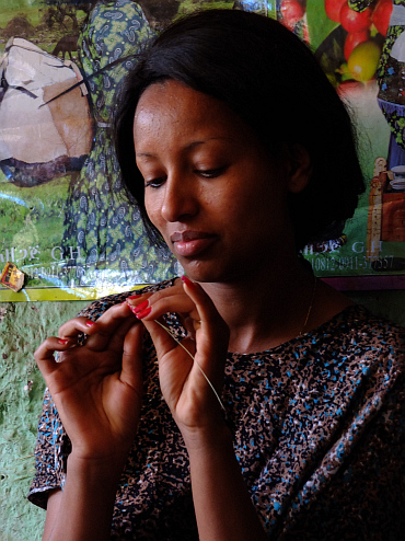 Coffee ceremony in Lalibela