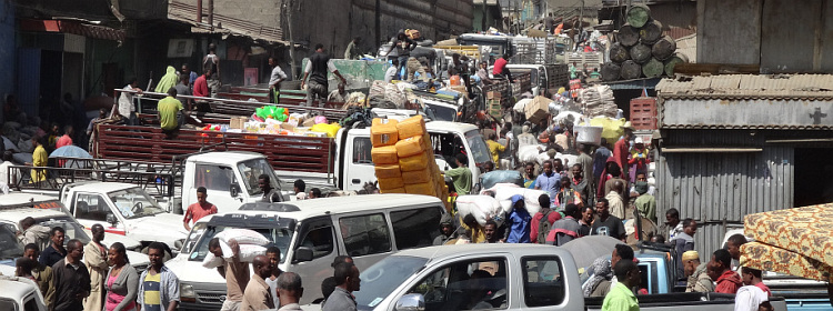 The Merkato in Addis Abbeba