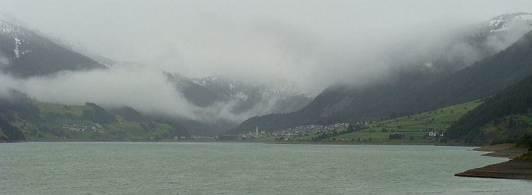 Looking back towards the Reschen Pass