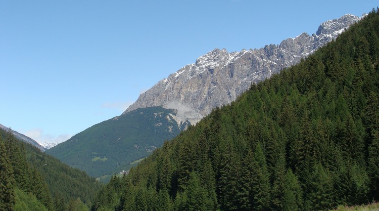 On the climb to the Gávia Pass (2.621 m)