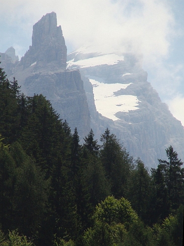 Black rocks in the Brenta Mountains