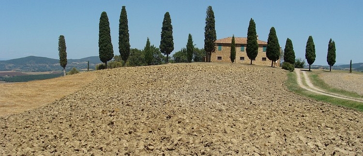 Huis op een heuvel, Crete Senesi