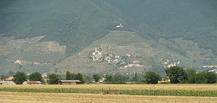 Landschap bij Trevi