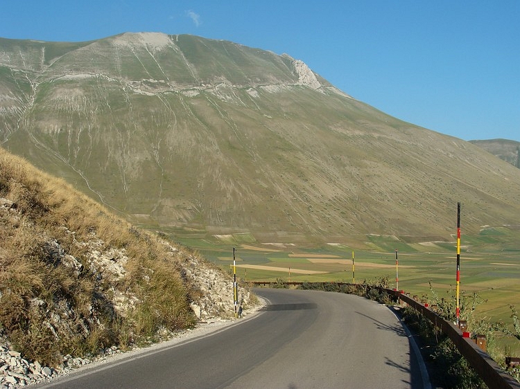 Monti Sibillini zoals bezien vanuit Castellucio