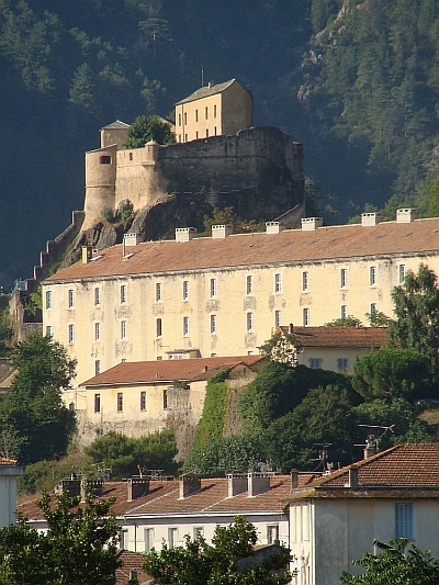 The citadel from Corte in early morning light