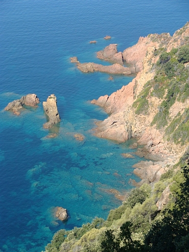 Landschap tussen Piana en Calvi