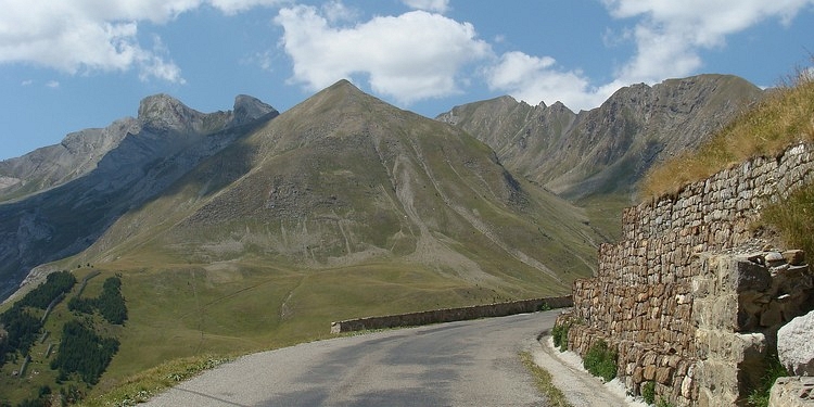 Landschap op weg naar de Col d'Allos