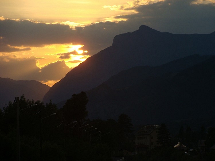 Sundown in Barcelonnette