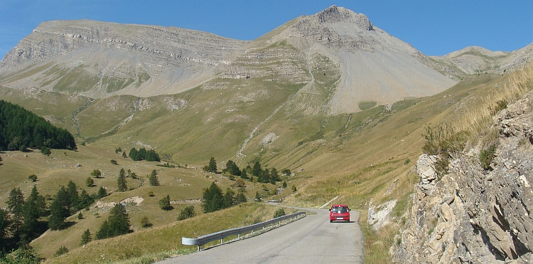 Landscape on the way to the Col de Vars