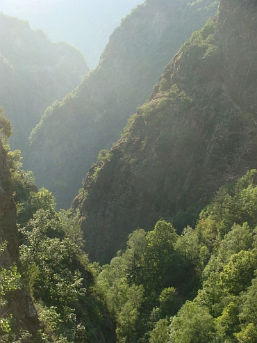 Gorges between La Grave and Bourg d'Oisans