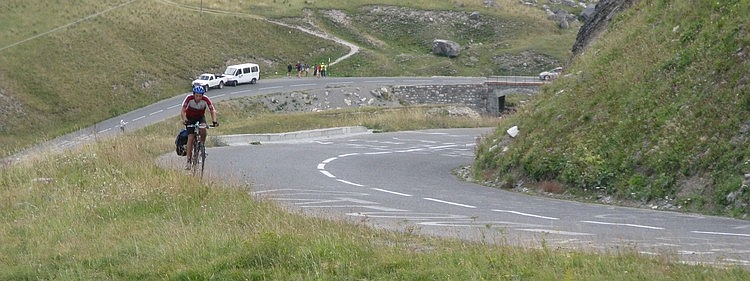 Op de klim naar de Galibier