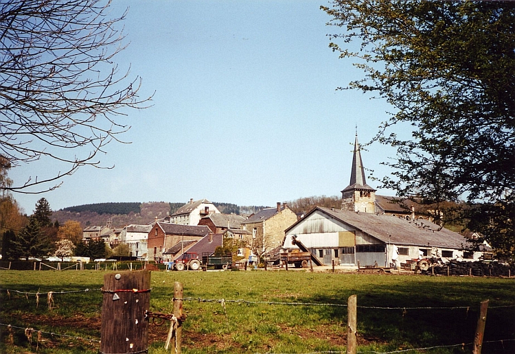 Dorpstafereel, Belgische Ardennen