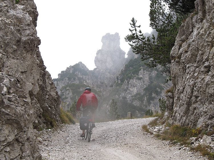 Ik op weg naar de Monte Tremalzo