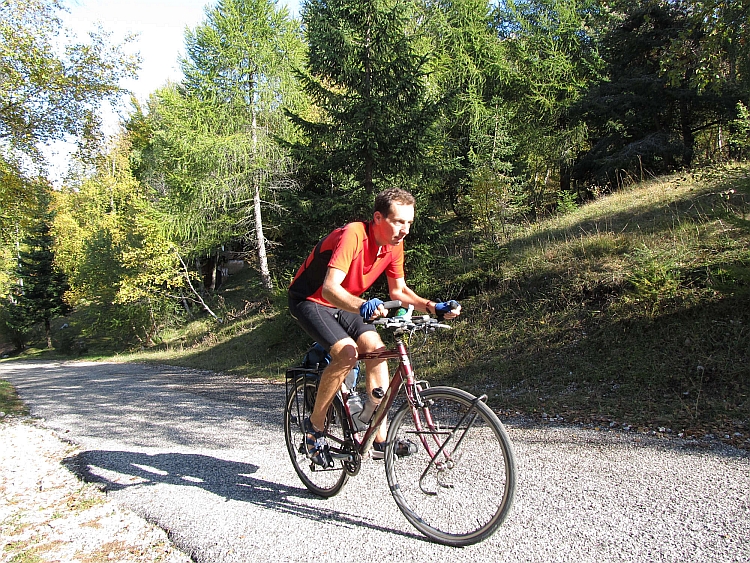 Ik op de klim naar de Monte Baldo