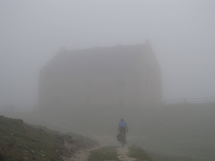 me on the last meters of the Scanuppia to the Malga Palazzo