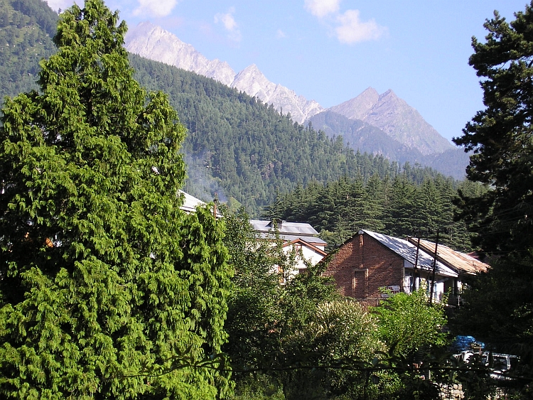 View from the breakfast garden of our hotel