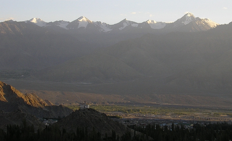 View over the Indus Valley and the Stok Range