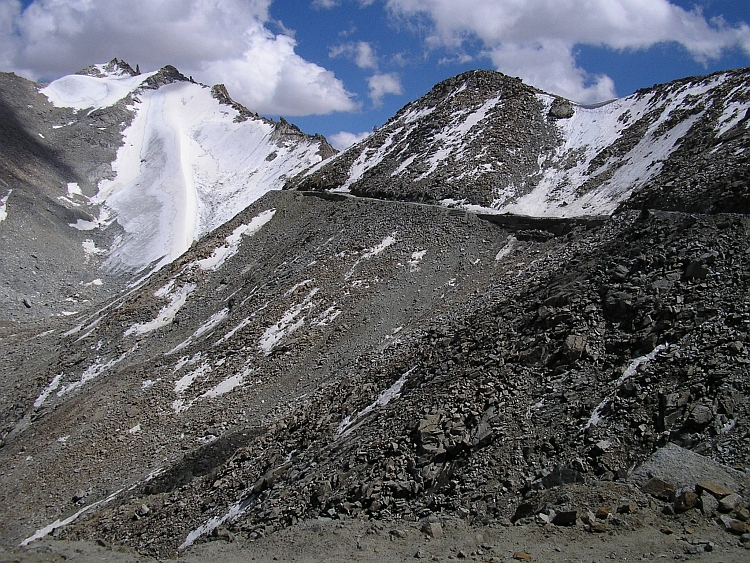 Looking back to the Khardung La