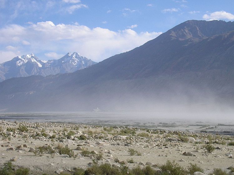 Sandstorm in the Nubra Valley