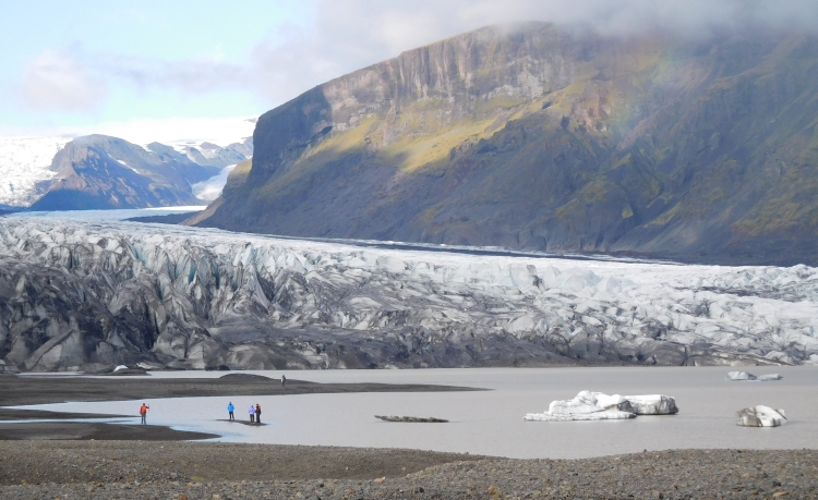 The Hvannadalshnúku glacier in Skaftafell