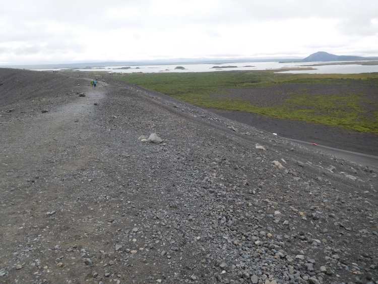 Hverfell with lake Mývatn