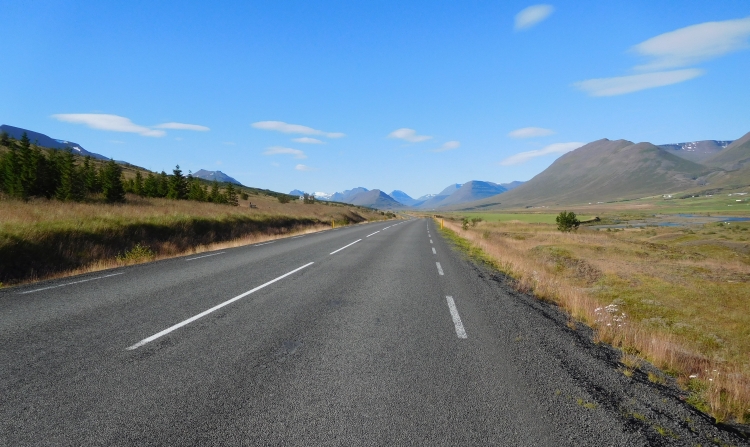 The N1 between Akureyri and Varmahlíd