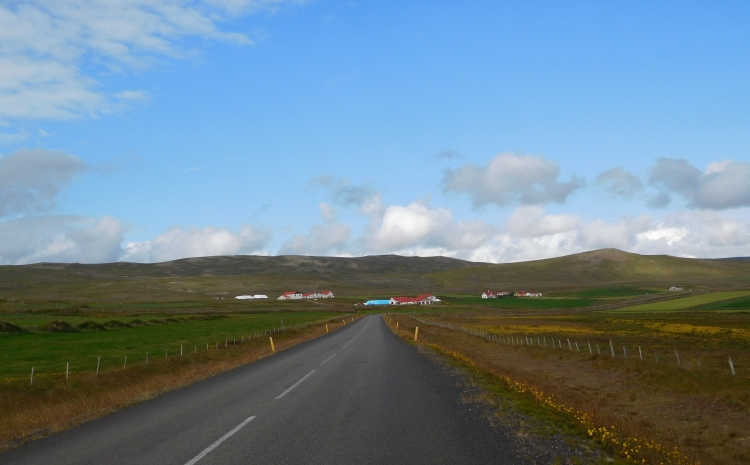 Road 68 near Borđeyri