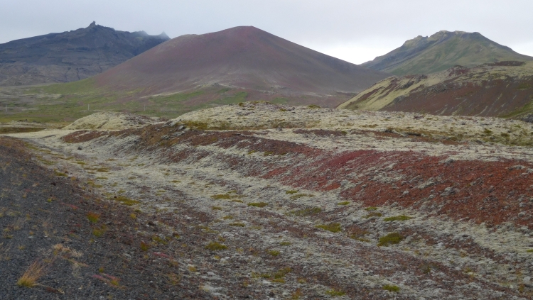 Landschap tussen Stykkishólmur en Grundarfjördur