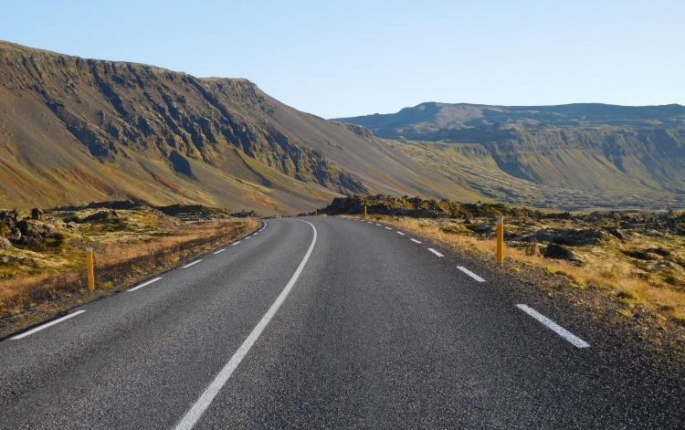 Road 54 between Arnarstapi and Borgarnes