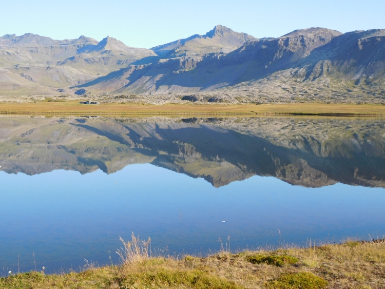 Landschap tussen Arnarstapi en Borgarnes